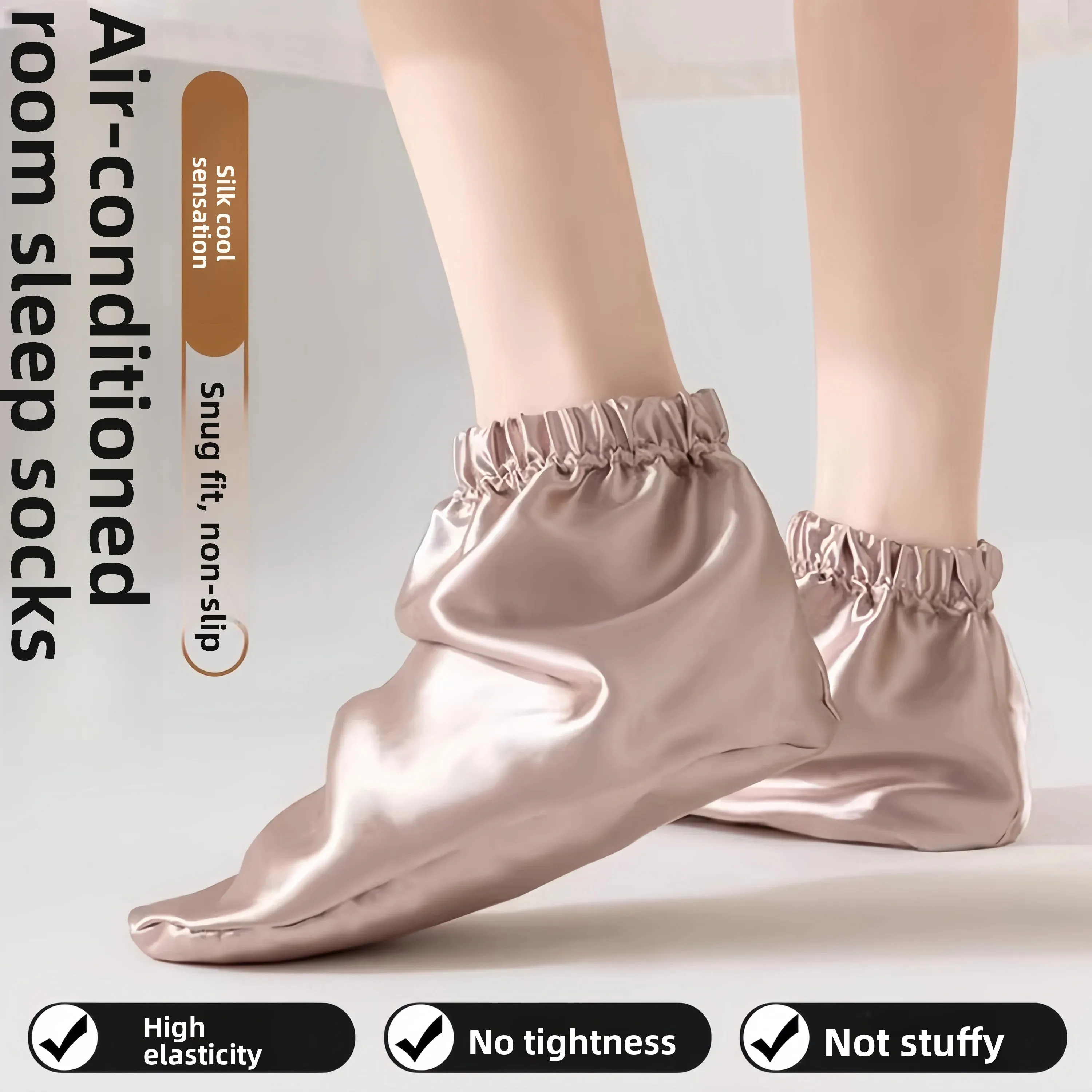 silk-sleep-socks-thin-loose-mouth-summer-evening-ladies-sleep-socks-for-air-conditioned-room-home-use-comfortable-breathable