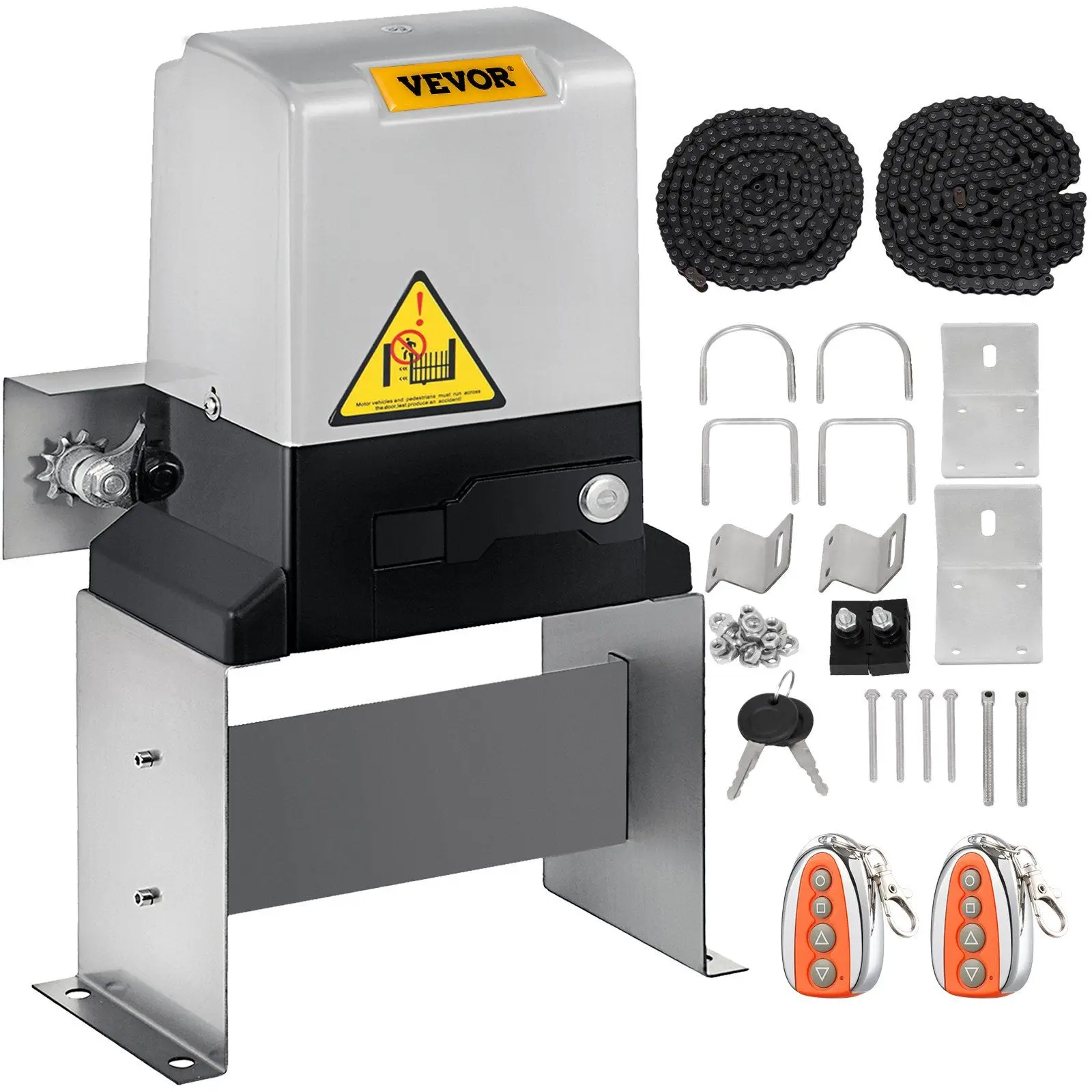 

Автоматический привод для откатных ворот 43 фута/мин, 1400 фунтов, с 2 пультами ДУ, электрический мотор для откатных ворот, комплект оборудования для безопасности