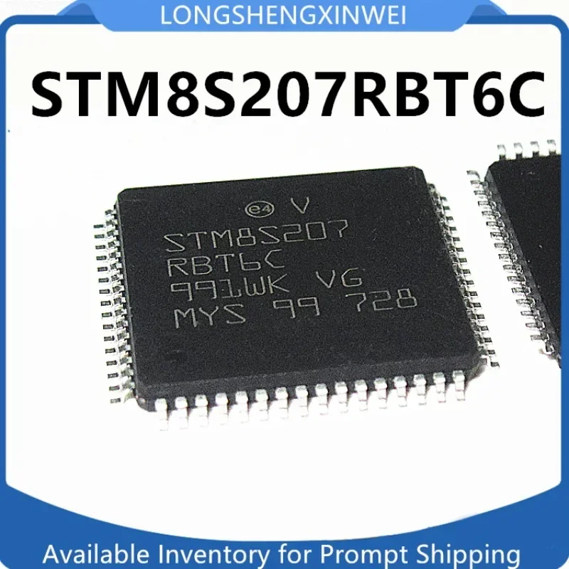 1PCS New STM8S207RBT6C STM8S207 SMT LQFP-64 8-bit Microcontroller IC Chip Original  in Stock