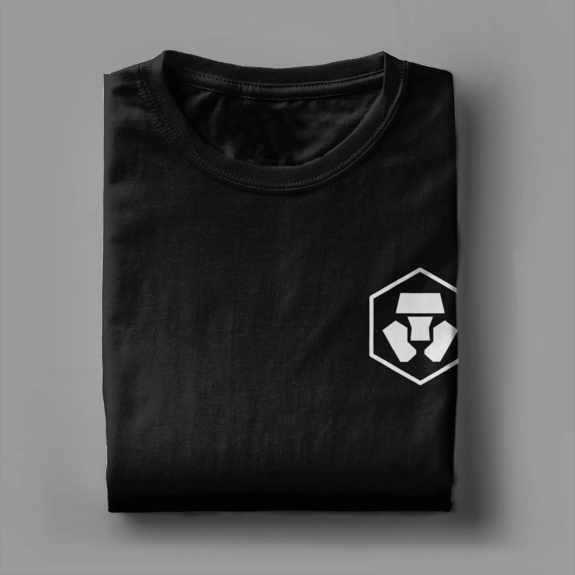 Crypto.com عملة cryptocurrency شعار تي شيرت الرجال النساء خمر القطن تيز س الرقبة قصيرة الأكمام تي شيرت ملابس الحفلات #5