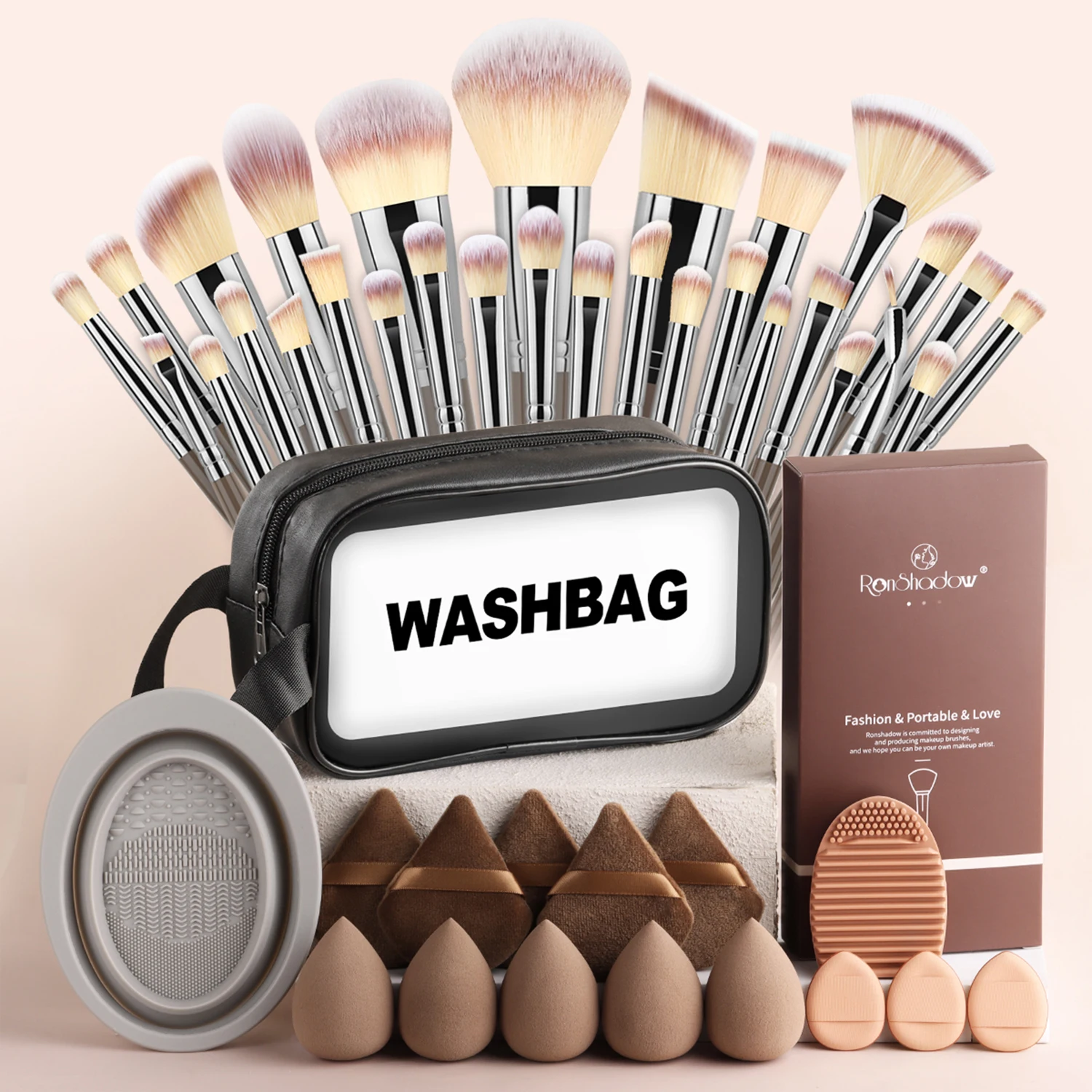 Beauty Makeup Kit Box - 47Pcs Makeup Kit 30Pcs Boxed Makeup