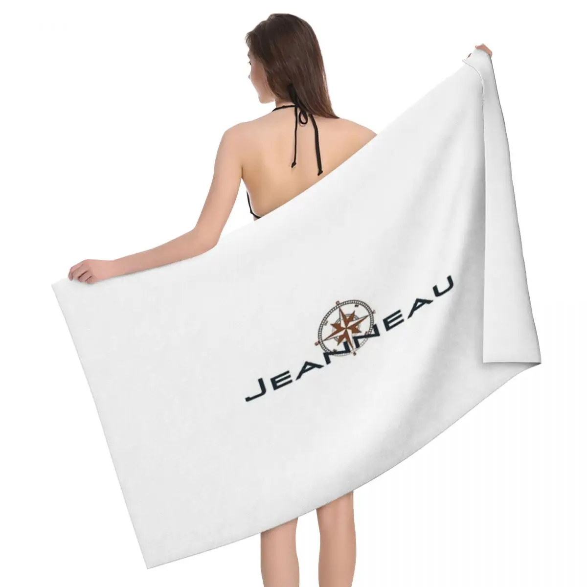 Jeanneau Yachts Sailboat Sailing Yacht POCKET SIDE 80x130cm Bath Towel Brightly Printed For Beach Birthday Gift