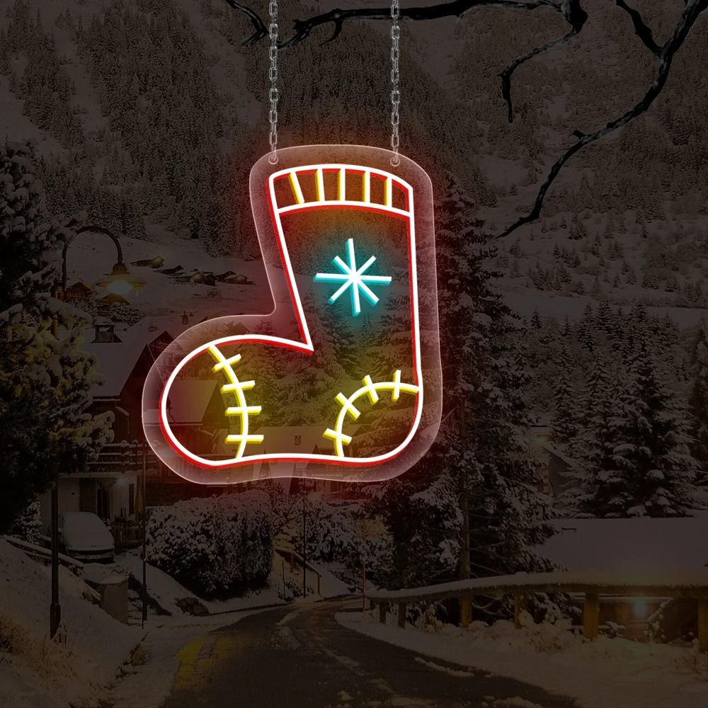 

New product happy new year decoration hard stone cafe neon customization