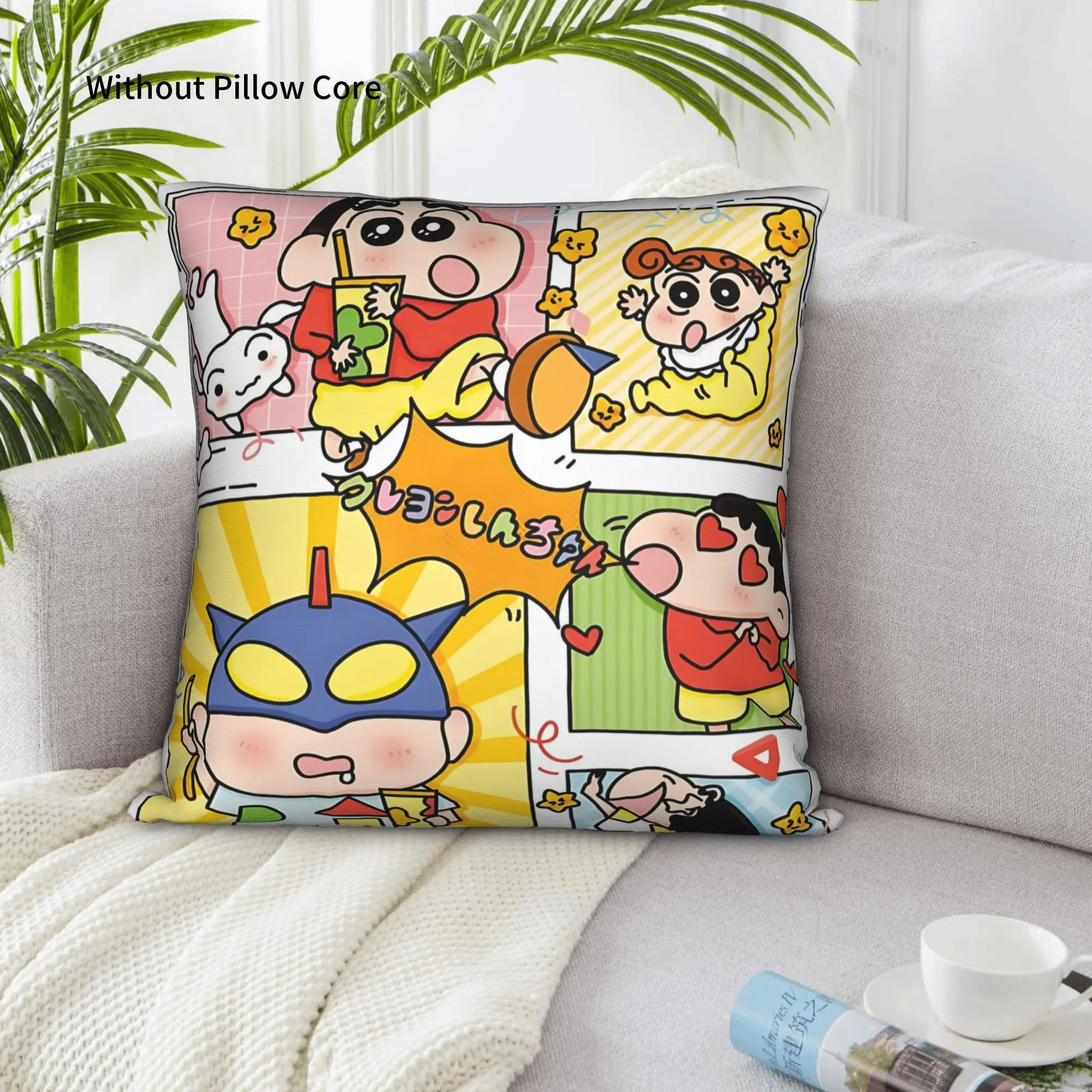 1PC Crayon S Shin chan Pillow Case Home Decor Items Double-Sided Printing  Sofa Cushion Bedroom Bedside Pillow