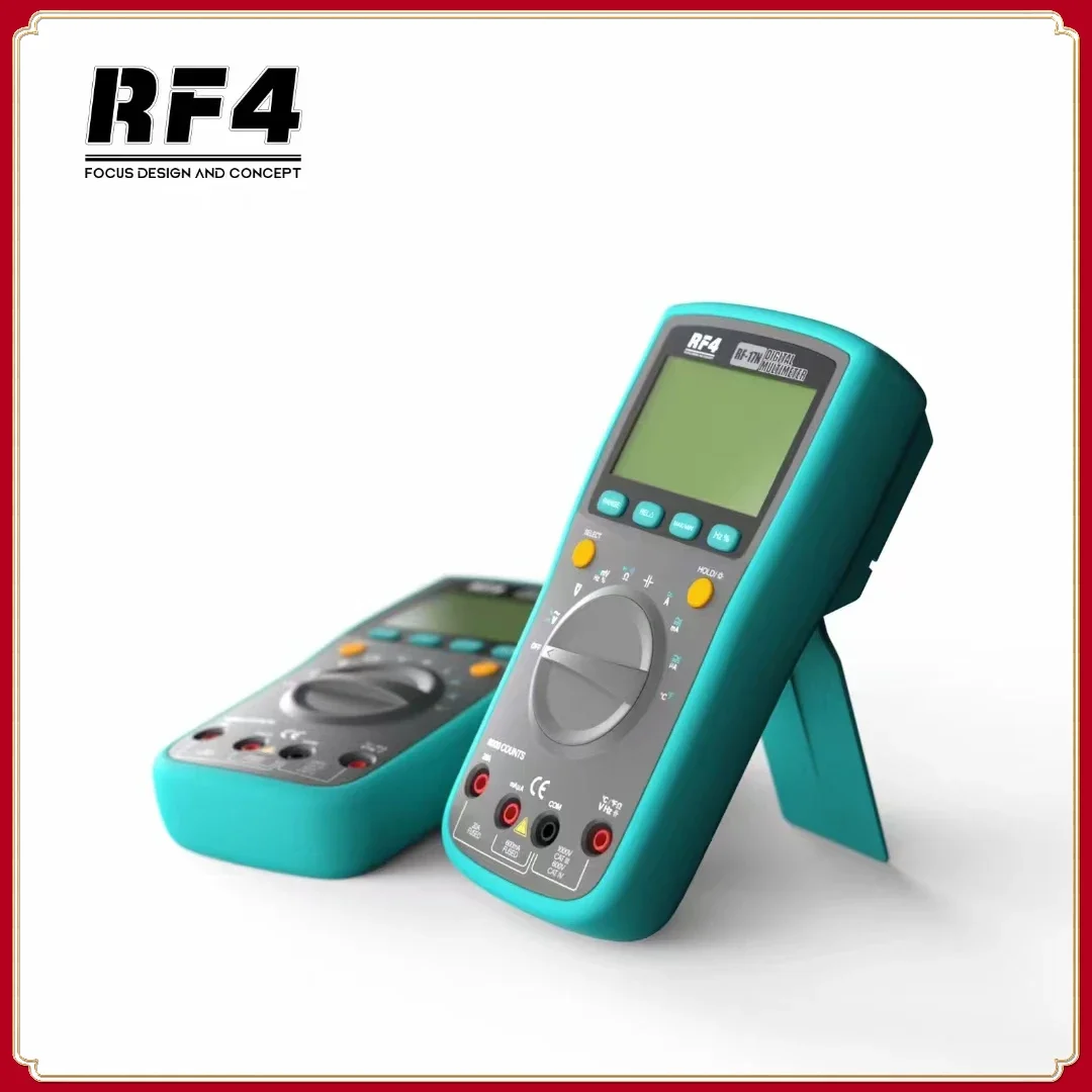 RF4 RF-17N Multifunctional Multimeter Digital Automate Testing Transistor Tester Esr Clamp Meter Multimeter Temperature