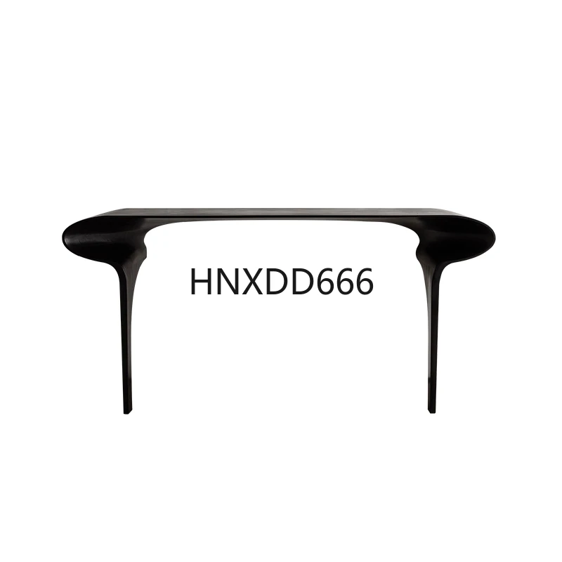 

All solid wood entrance platform, extremely narrow black strip case end view platform