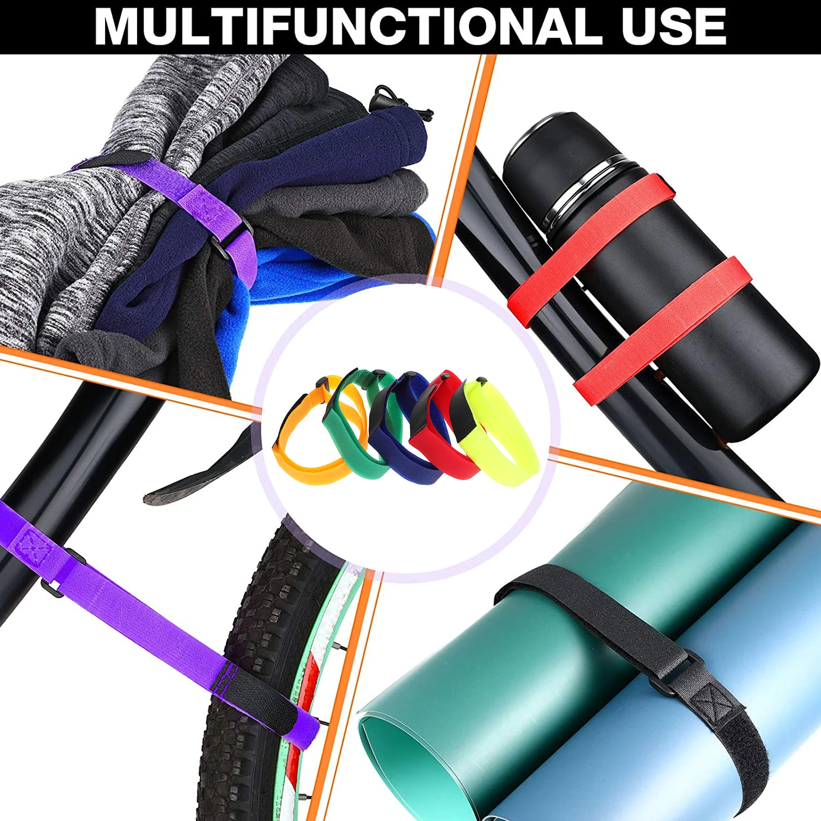 

Sturdy Cinch Strap Adjustable Bike Rack Straps Wheel Stabilizer Durable Material Prevent Movement Ensure