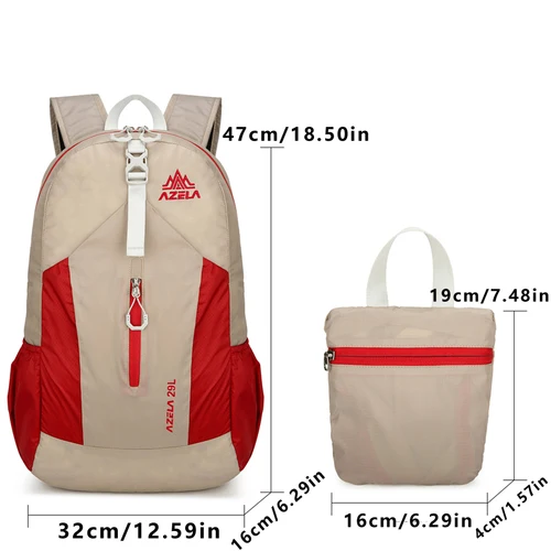 Imagen 2 del producto Mochila ligera para exteriores, bolsa de senderismo plegable, mochila para ciclismo y correr, mochila de viaje para hombres y mujeres