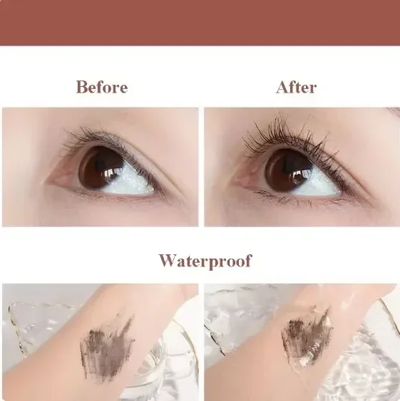 Mascara marrone nero 3D allunga le ciglia volume extra ciglia naturali impermeabili trucco femminile cosmetici coreani