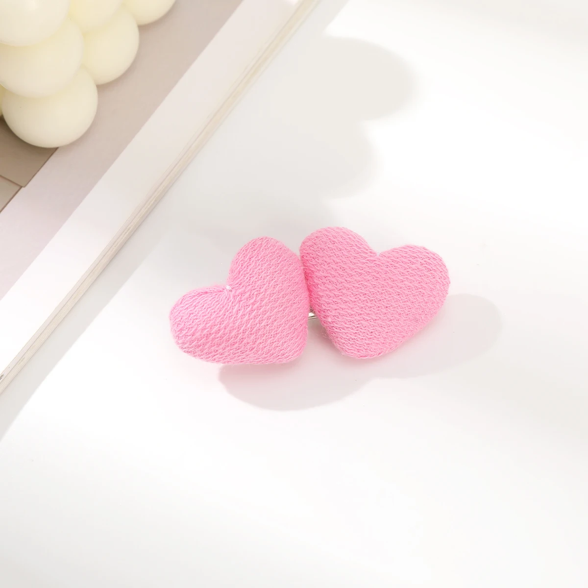 دبابيس شعر على شكل قلب حب من رغوة AWAYTR ، مشابك شعر حلوة ، أغطية رأس لطيفة ، إكسسوارات شعر رومانسية ، مشبك دقات جانبية ، غطاء رأس للفتيات