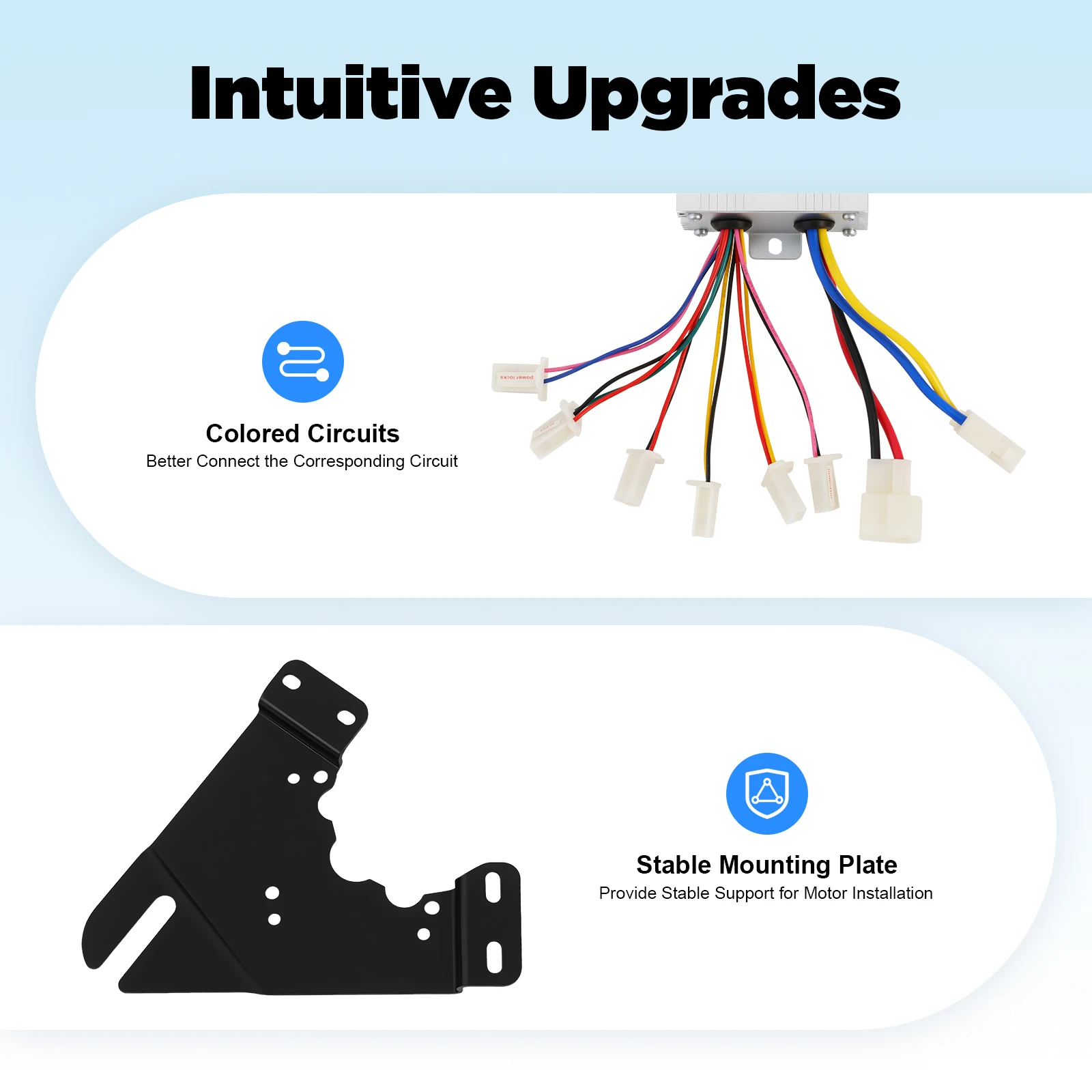 Kit de Motor de accionamiento lateral izquierdo para bicicleta eléctrica con acelerador de pulgar de 36V y 350W, Kit de conversión de bicicleta de montaña, con controlador, cadena