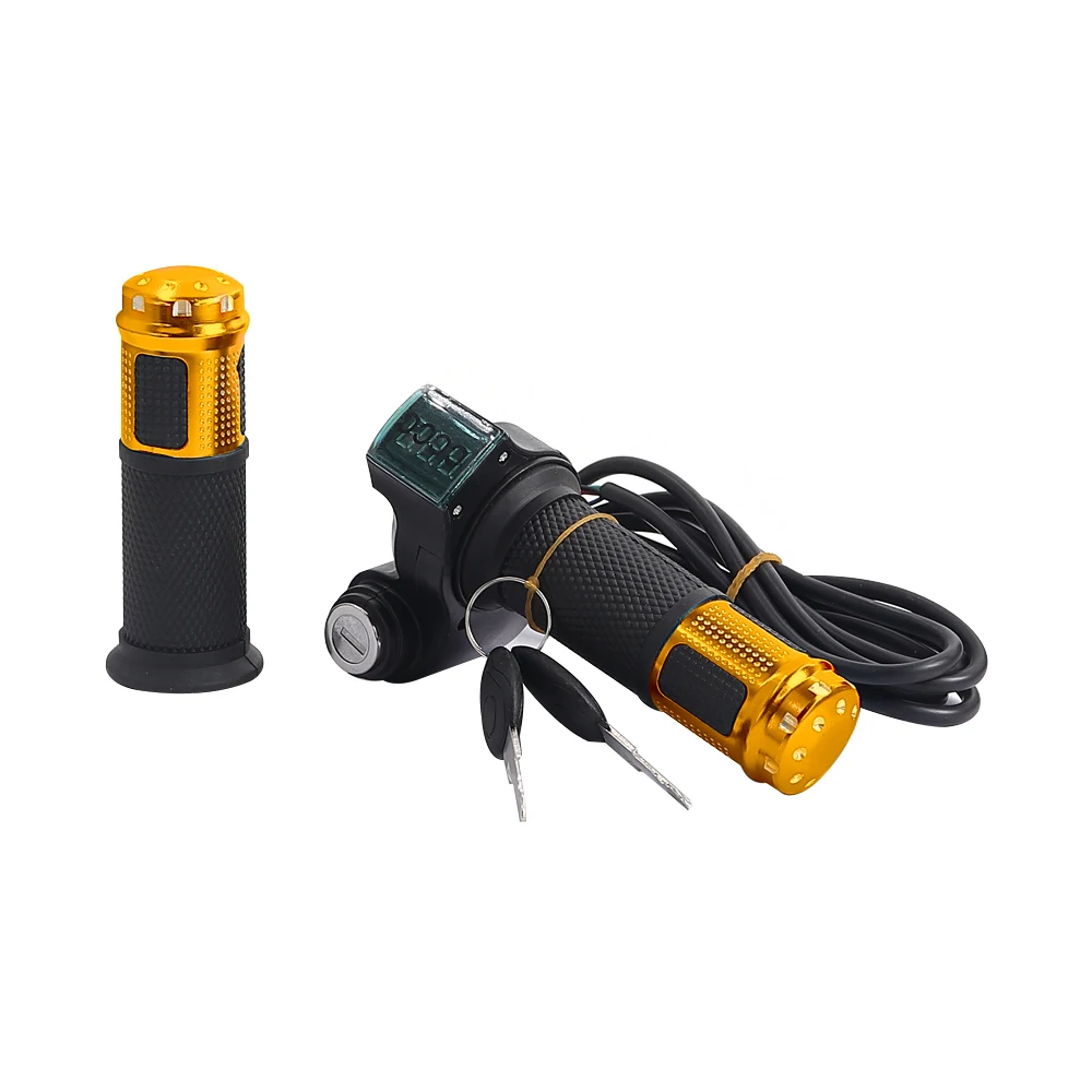 12V-90V Handgriff-Geschwindigkeitsregler mit LED-Digitalanzeige, Spannungsanzeige, Verriegelungsschalter, universell für Elektroroller – Detail 16