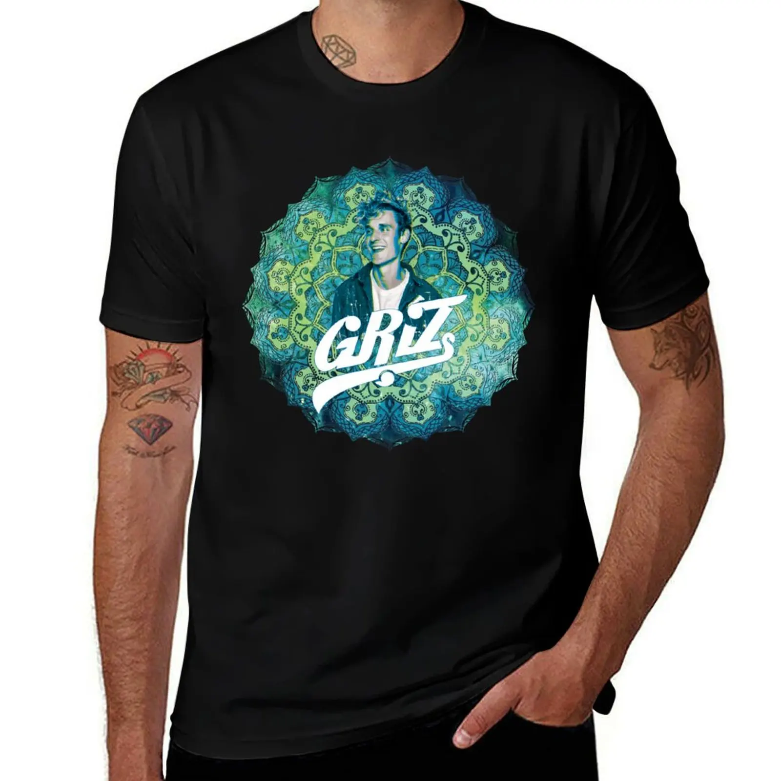 Griz Mandala T-Shirt t shirt man designer T-Shirt