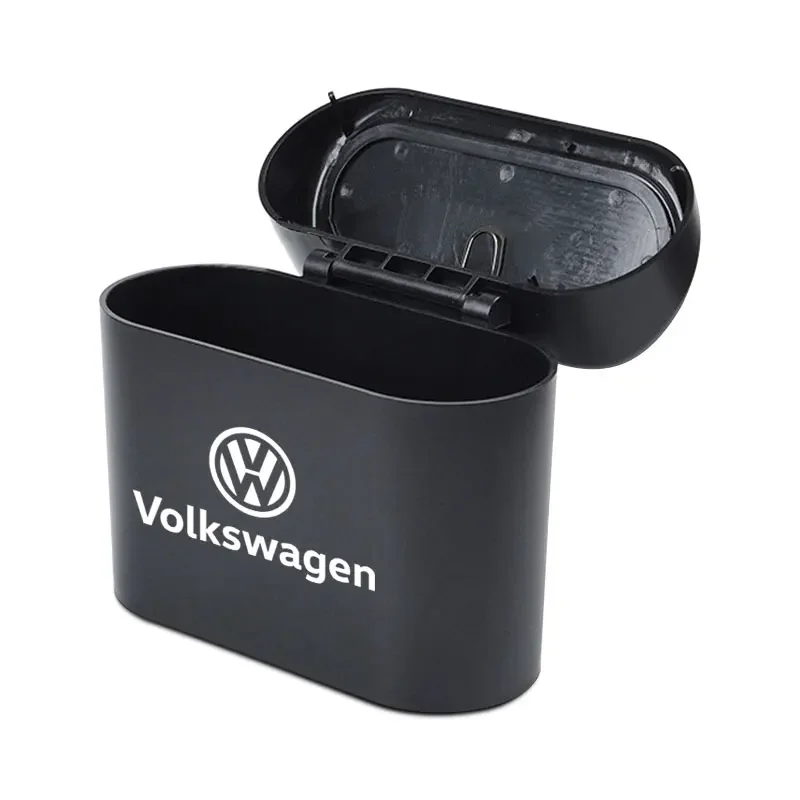 Car Goods Storage Case Trash Bin Push Can Tray Dustbin Garbage Box For Volkswagen CC Golf 4 6 7 Tiguan Passat B5 B6 Jetta Polo