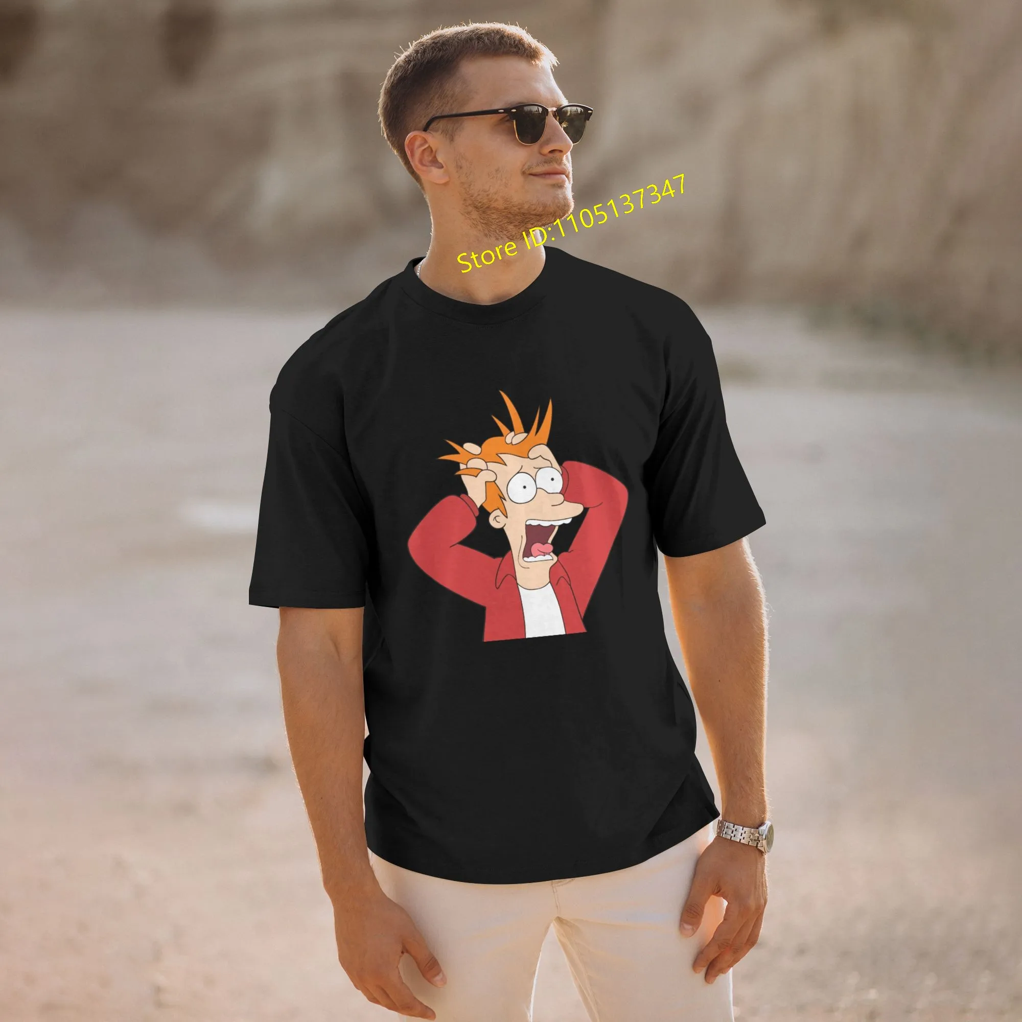 

​​​​​​Personalized customized Futurama men's 100% cotton casual comfortable round neck short-sleeved T-shirt