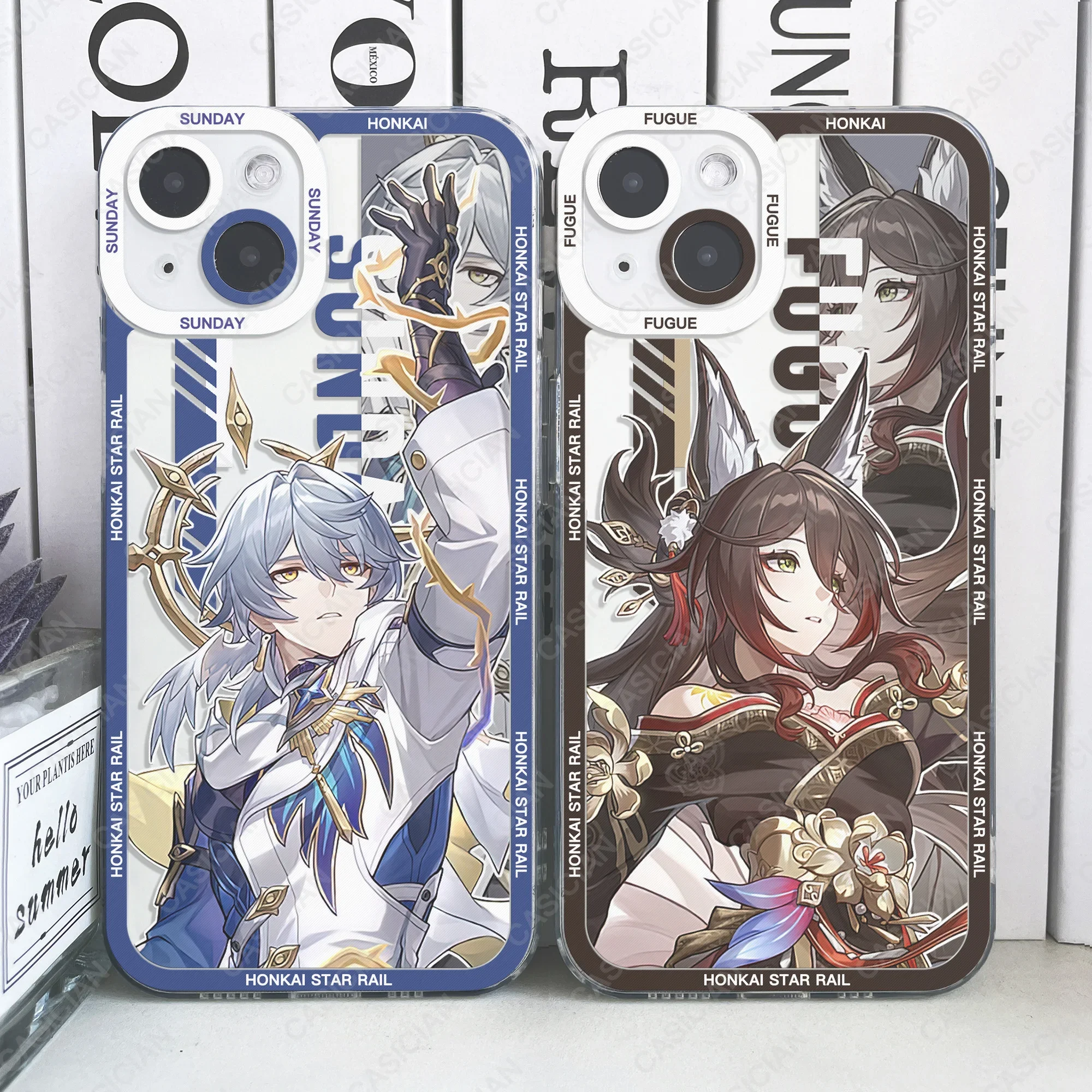 Honkai Star Rail Sunday Fugue Feixiao Aglaea Acheron Phone Case For iPhone 16 15 14 13 12 11 Pro Max Mini Cover