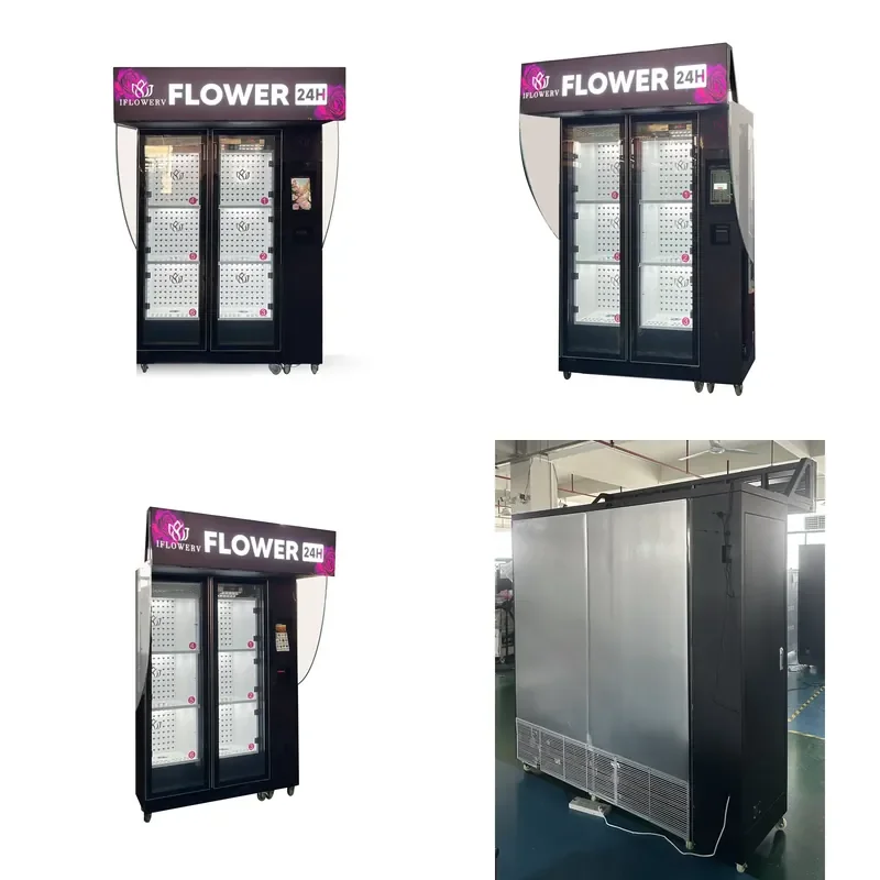 for Blumenautomat Floral Maquina Expendedora De Flores Self Service Touch Outdoor Flower Shop Fresh Flower Bouquet Vending