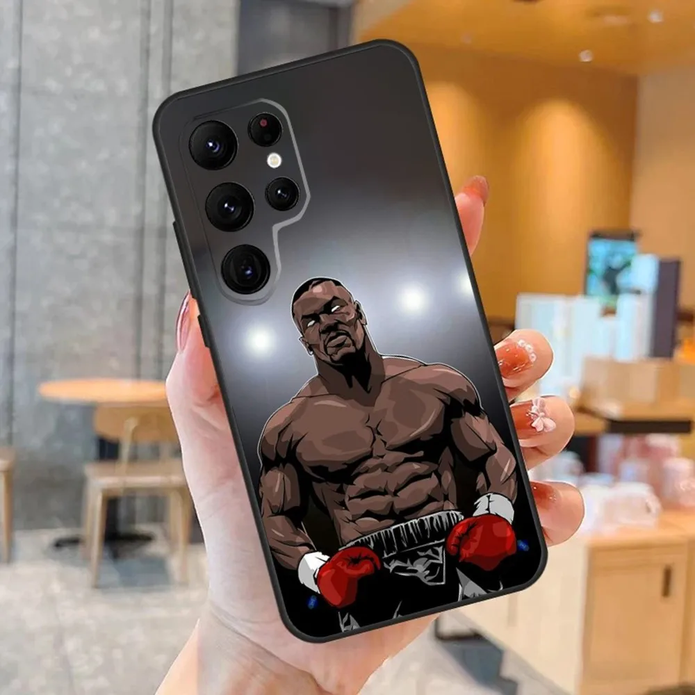 M-Mike T-Tyson Phone Case For SamsungS23,S22,S21,S20 Ultra Pro S10,S30Plus,S9,20lite Ultra Black Cover