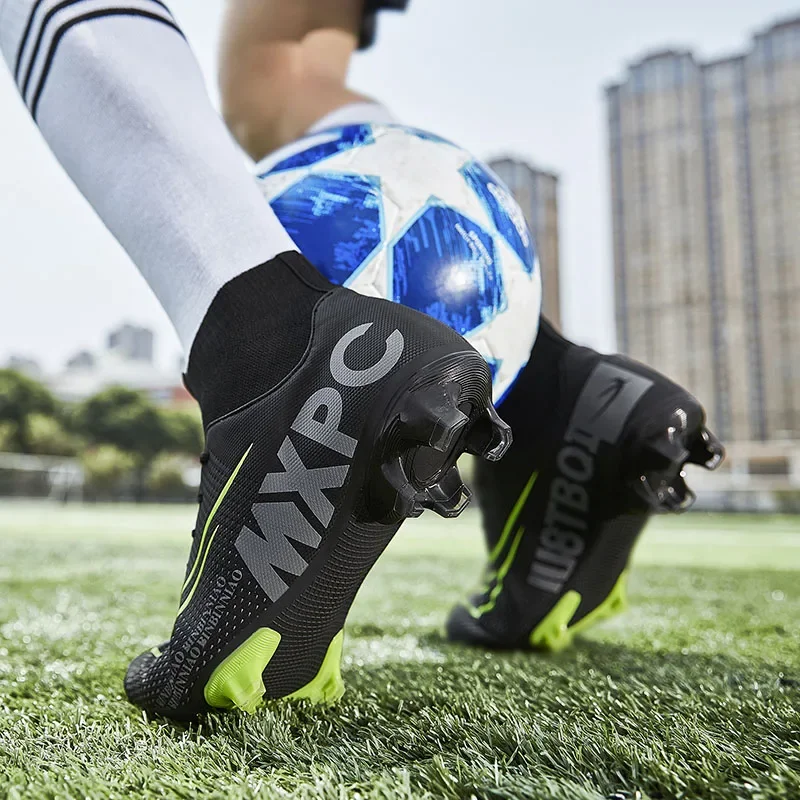 Botas de fútbol con tachuelas para hombres, zapatos de fútbol para niños, tacos de entrenamiento de hierba, zapatos de fútbol rápido para interiores, zapatillas para niños al aire libre