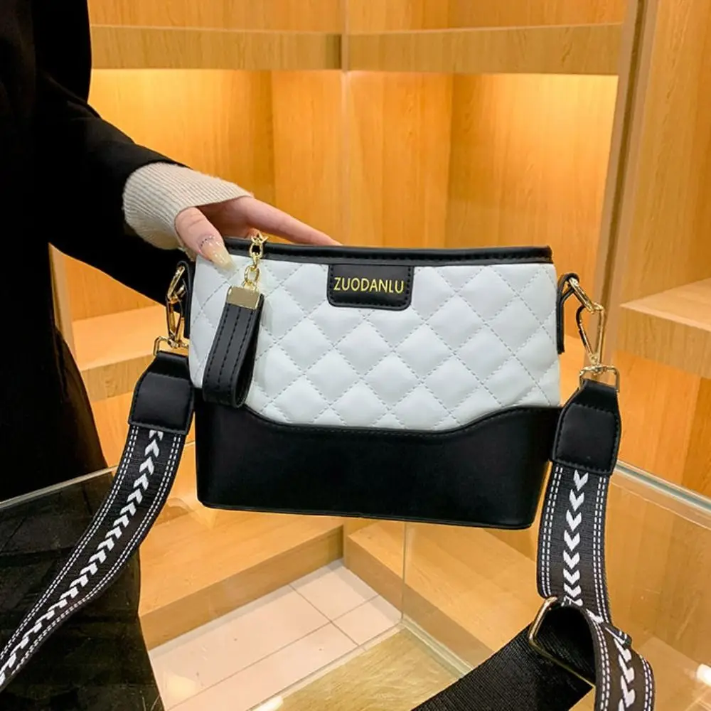 

Модная сумка через плечо из искусственной кожи с ромбической решеткой, сумка через плечо с буквенным принтом, сумка с ромбом, сумка для подмышек, дорожная сумка