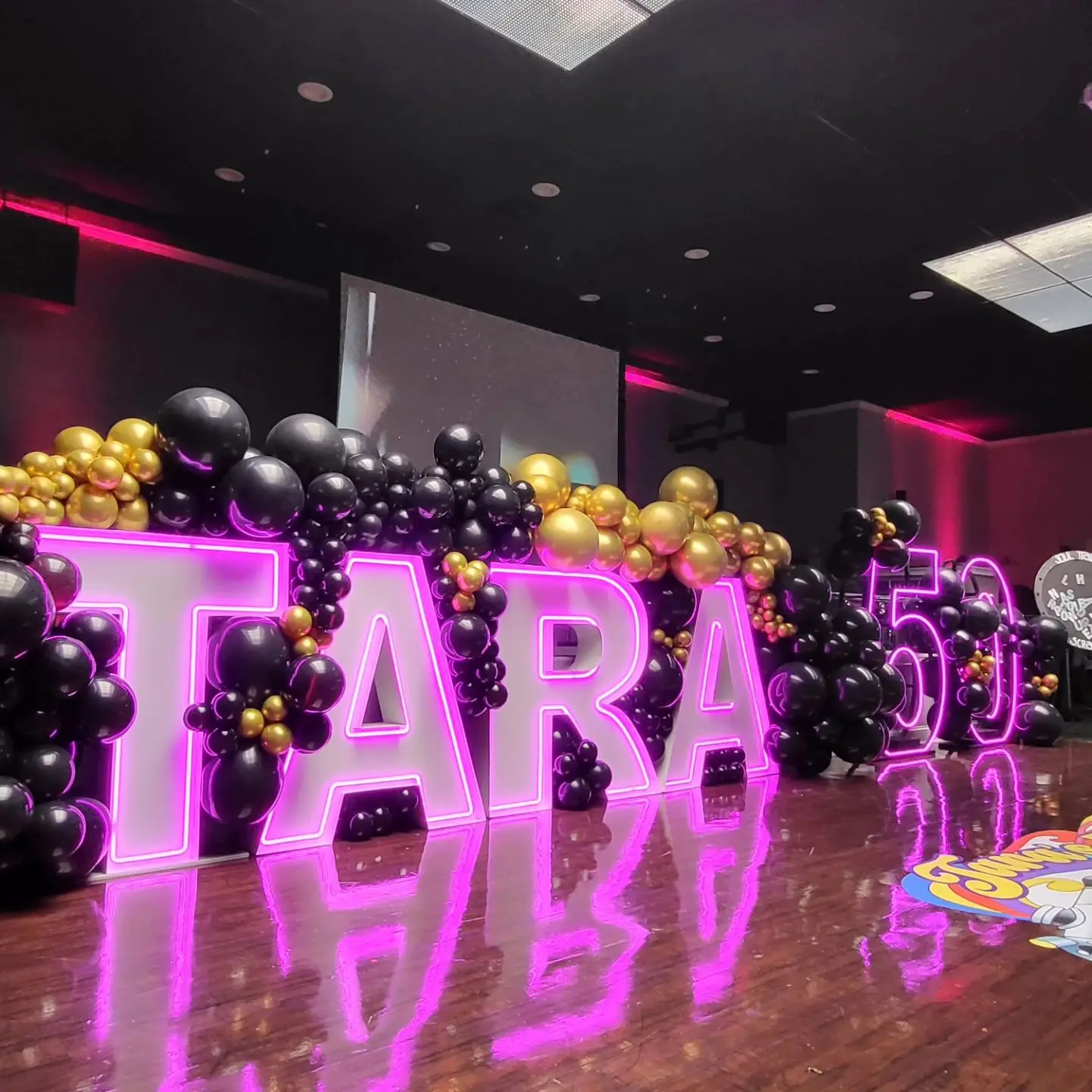 Light Emitting Diode Outdoor Neon Metal RGB Giant Large 3ft 4ft Big Bright Marquee Alphabet Signs Bar Birthday Party