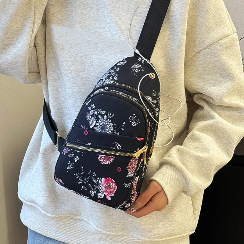 حقيبة كروس، محفظة كروس، حقيبة كتف، حقيبة متعددة الاستخدامات، حقيبة ظهر قماشية عرقية على الصدر/الظهر