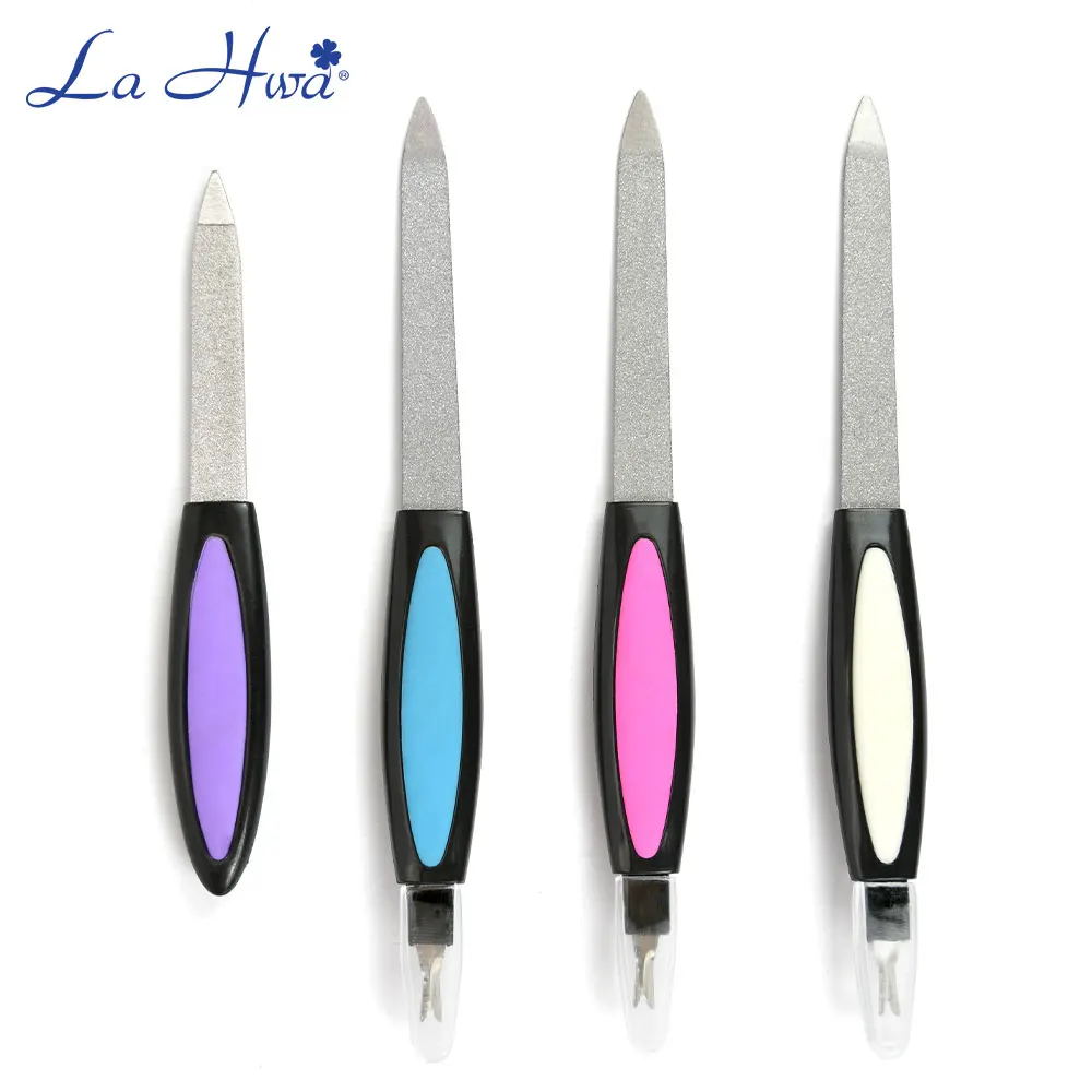 

2 In 1 Stainless Steel Nail File Multifunction Dead Skin Fork Exfoliate Metal Double Side Manicure Pedicure Scrub Nail Arts Tool