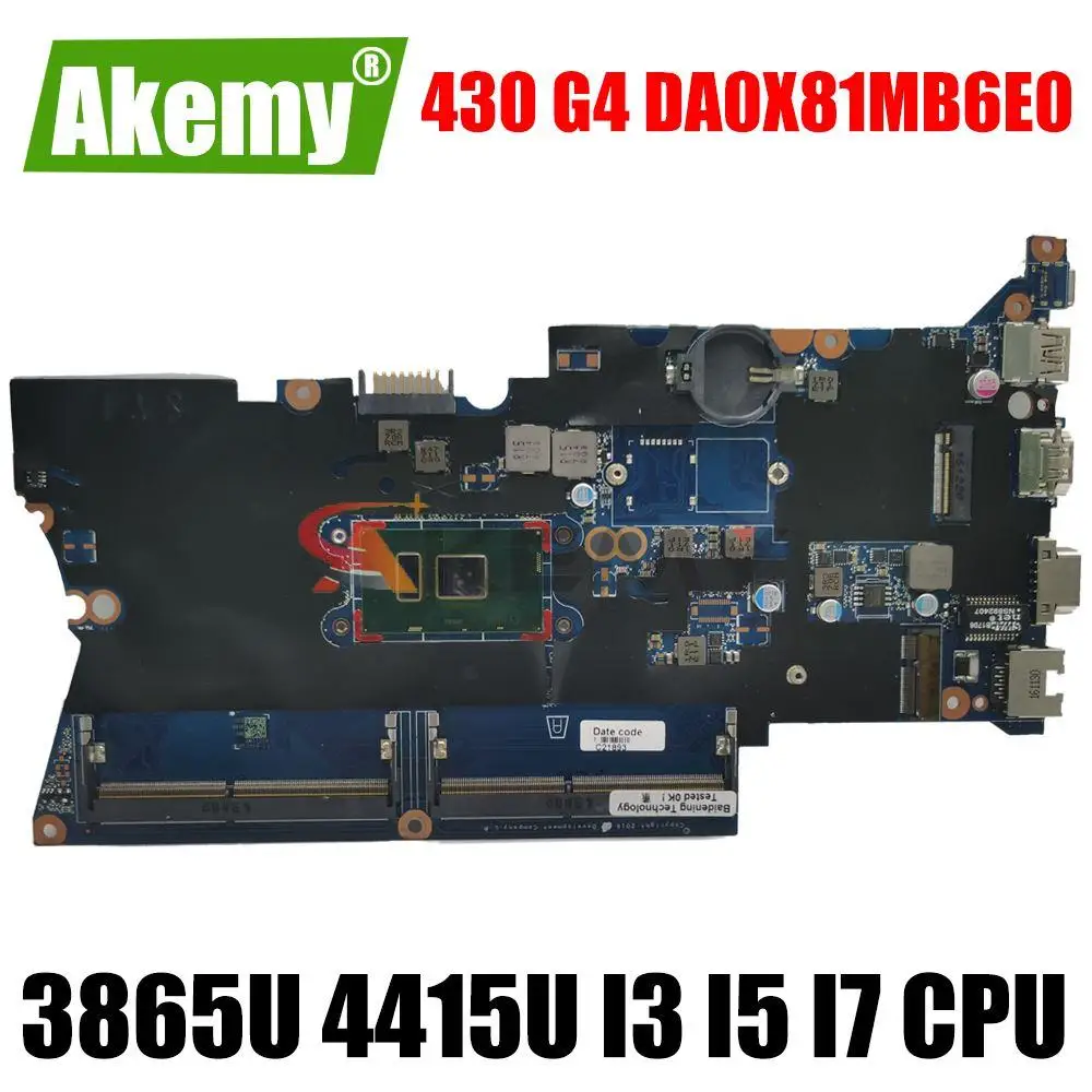 For HP ProBook 430 G4 440 Mainboard DA0X81MB6E0 i5 i7 7th Gen 913100-601 L07237-601 905797-601 Motherboard Pavilion 15-eg1000