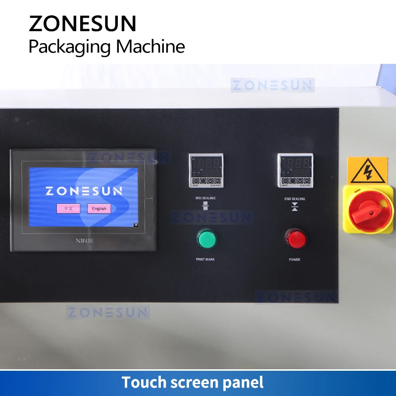 غلاف التدفق الأفقي Zonesun ، آلة تعبئة الوسائد ، آلة تغليف التفاف تدفق الخضروات ،