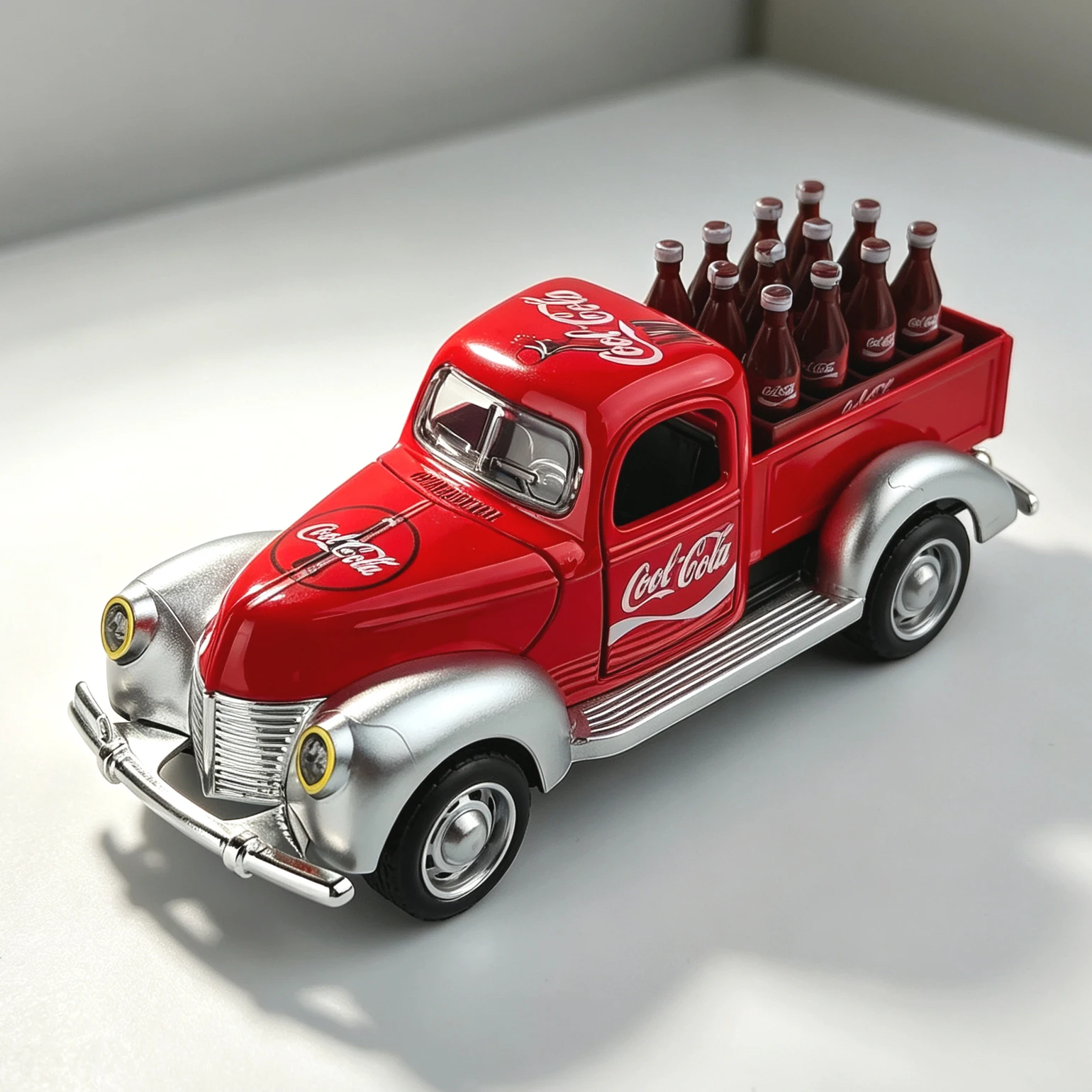 Australian Order Tail Goods Alloy  Pickup Car Coca-Cola Model Toy Car Collectible Realistic Metal Diecast Vehicle Model