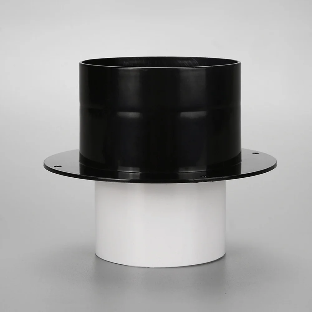 1pc ABS Bathroom Exhaust Fan Check Valve 100mm To 80mm 75mm Reducer Pipe One-Way Valve Easy Installation