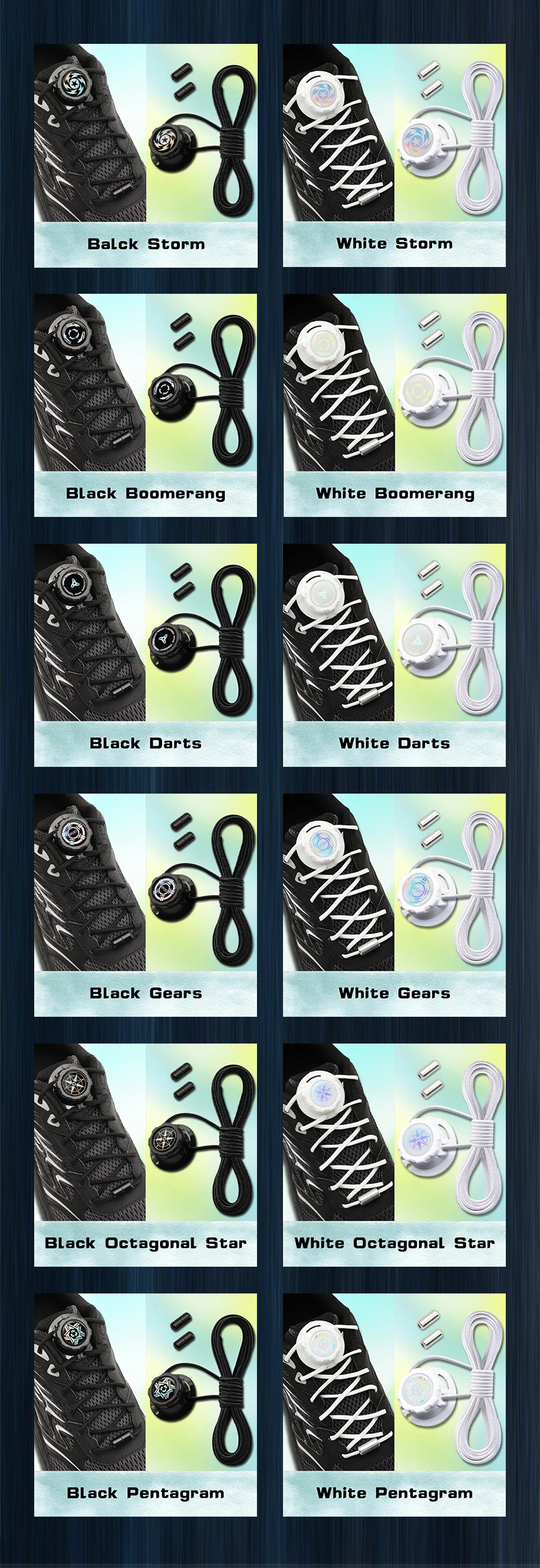 Drehbare Schnürsenkel-Schnallenverriegelung, Schnellverschluss ohne Schnürsenkel, bequemes Schuhzubehör für Laufschuhe, Sneaker, Sportschuhe und Freizeitschuhe für Damen, Herren und Kinder. – Detail 9
