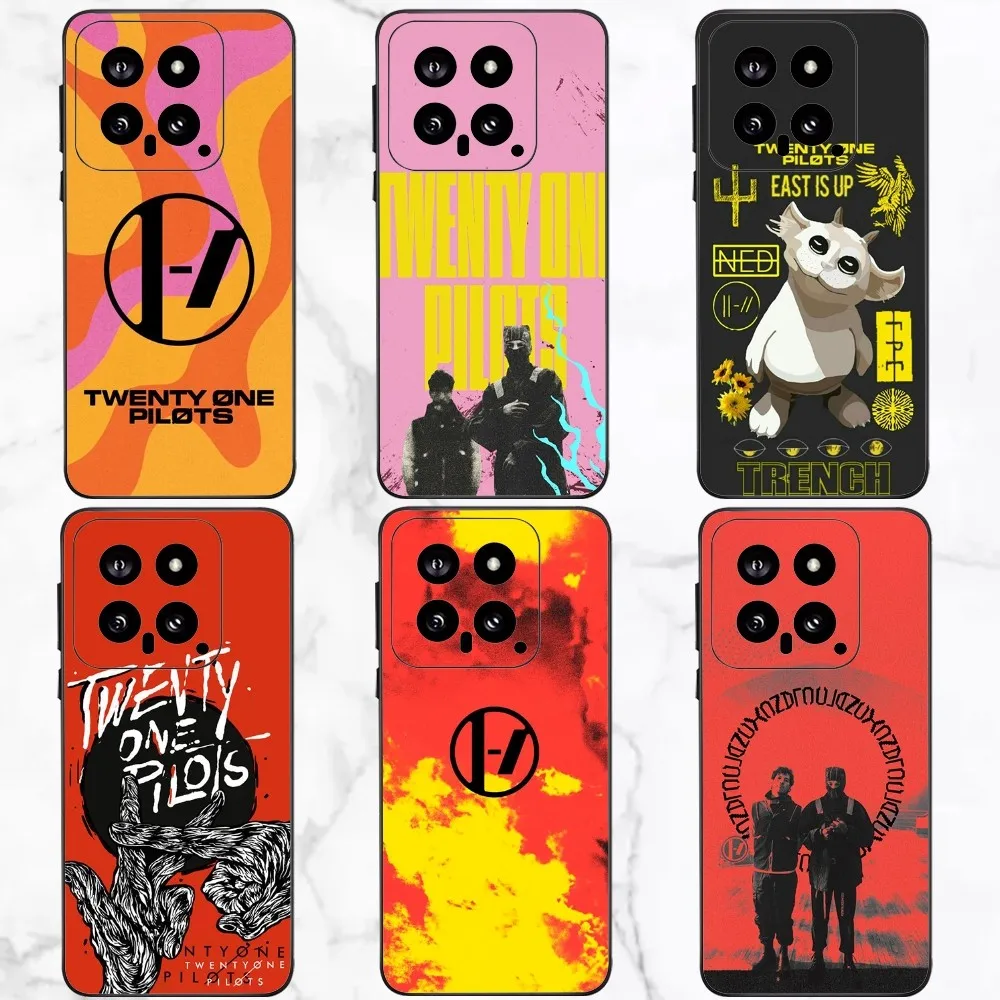 T-Twenty one pilots Phone Case For Xiaomi 11 Redmi Note 11 5G 8T 9A 9 10T Note8Pro Note9 12SUltra Black Case