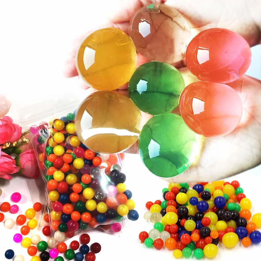 50/100pcs/bag Large Hydrogel Pearl Swell Big 3-4cm Water Beads Home Decor Hydrogel Balls Plants Vase Filler Wedding Decoration