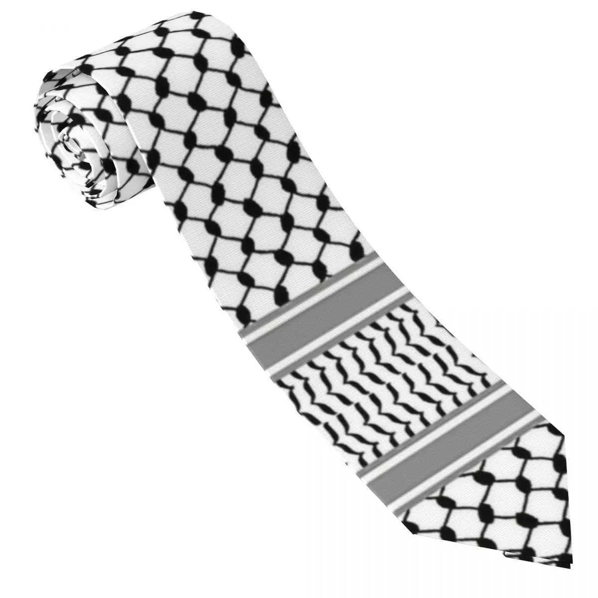 Palestine Flag Folk Tie Wedding Neck Ties Cute Funny Neck Tie For Unisex Adult Tie Necktie Birthday Gift