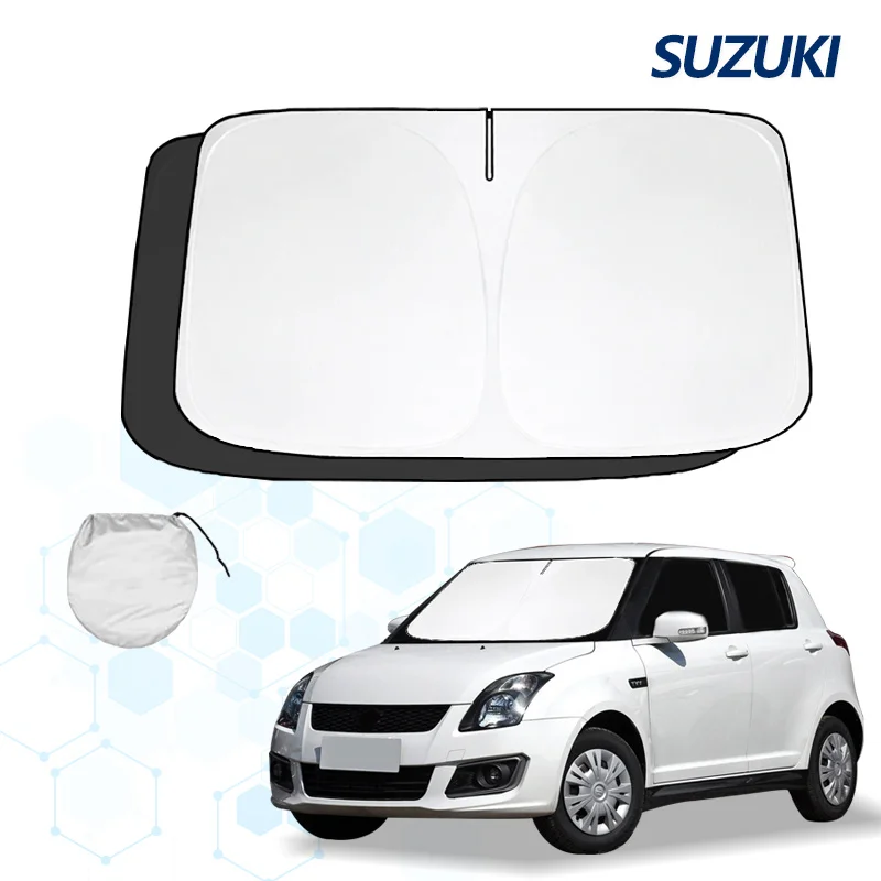 Car Windshield Sun Shade For Suzuki Swift  Sunshade Summer Visor Protector Foldable Blocks UV Rays Protection Accessories