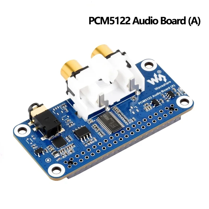 Waveshare PCM5122 Audio Board HIFI I2S DAC For Raspberry Pi 40PIN GPIO Port Audio Sound Card For PI5/PI4/Zero