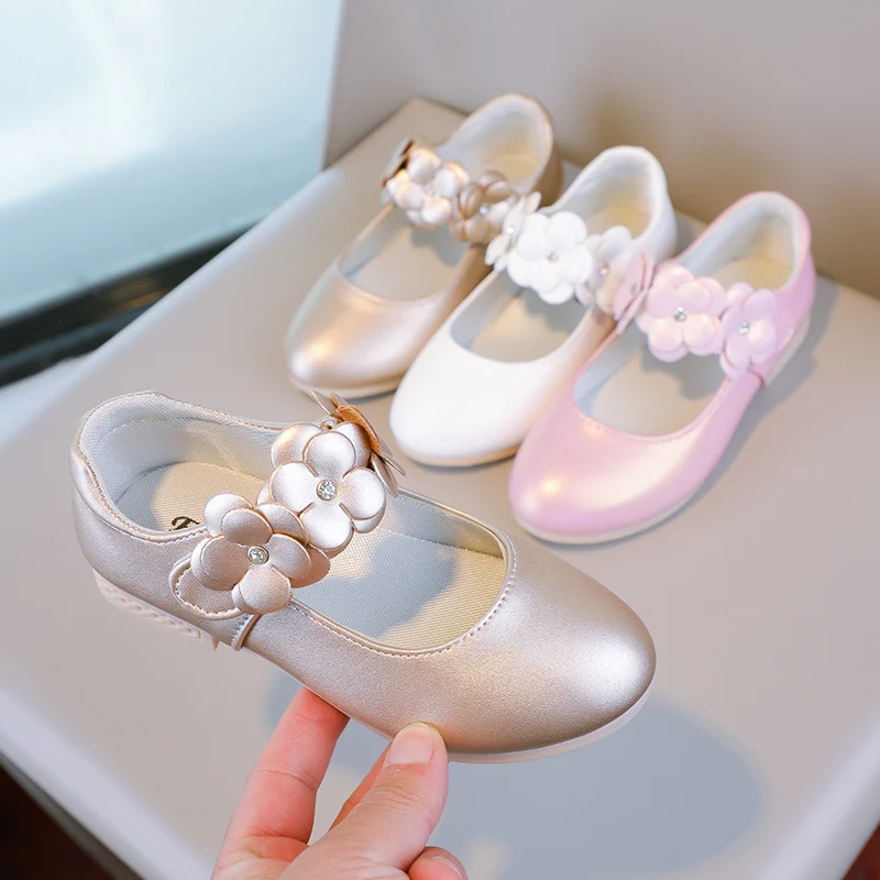 Herbst Mädchen Mary Jane Applikationen niedrigen Absatz schöne Kinder Prinzessin Schuh drei Farben spitzen Zehen atmungsaktiven Kinder Schuh 26-36 – Detail 19