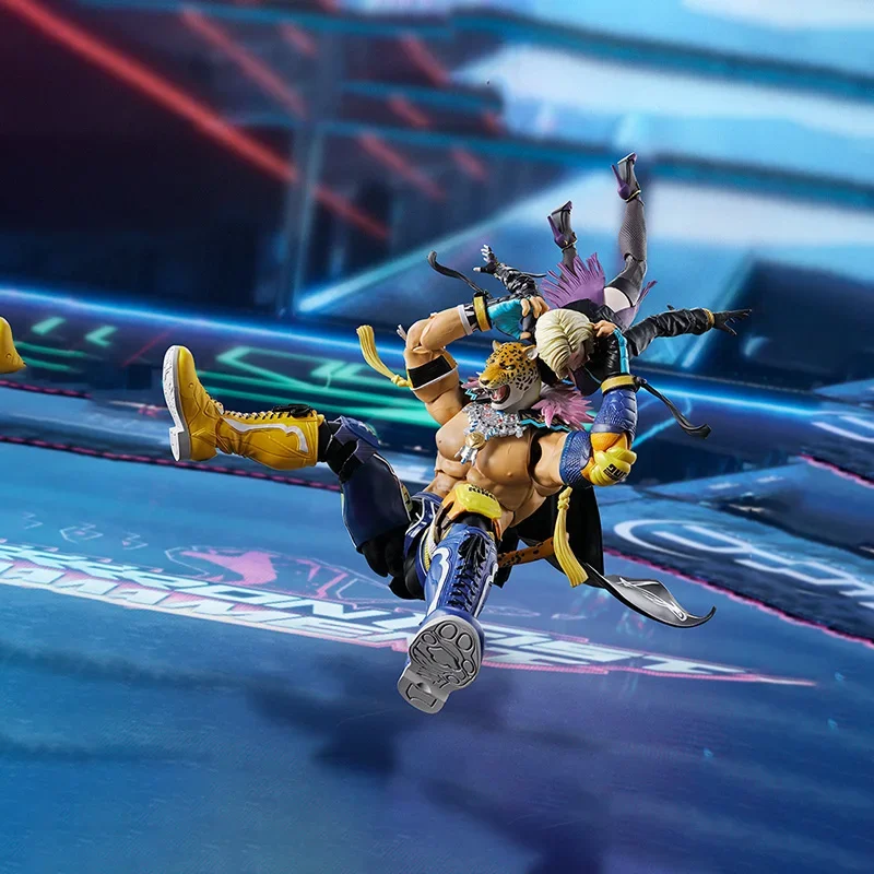 الصندوق الأصلي بانداي SHF TEKKEN 8 غضب الوحش الملك الشكل الانتهاء أطقم منمذجة أنيمي لعبة الحركة الكاملة هدايا للأطفال في صدمة