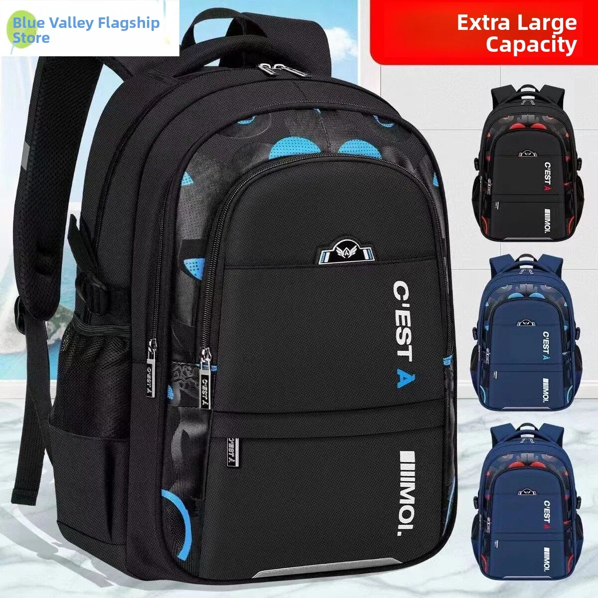 

Large Capacity Boys Backpack Primary And Middle School Students Bookbag Grade One Junior High School Boys New 2026 Model