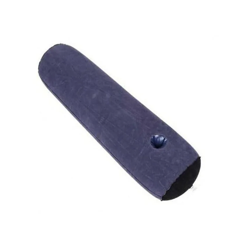Cross-border Spot Inflatable Flocking Cylindrical Pillow Car Outdoor Foot Bath Massage Pad Leisure Fast Delivery