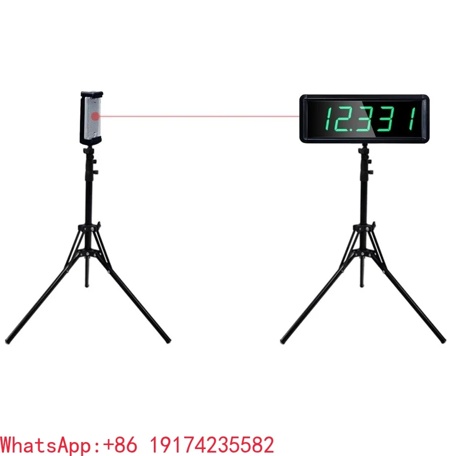 Accurate Countdown Digital LED Race Timing Clock Wireless Laser Sensor Timer for Running Sports Sprints Track Timer