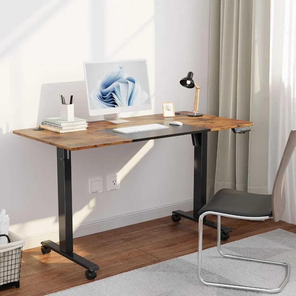 Amaran Electric-Bureau debout ergonomique avec contrôleur de mémoire, bureau assis, recommandé, réglable, 55x28