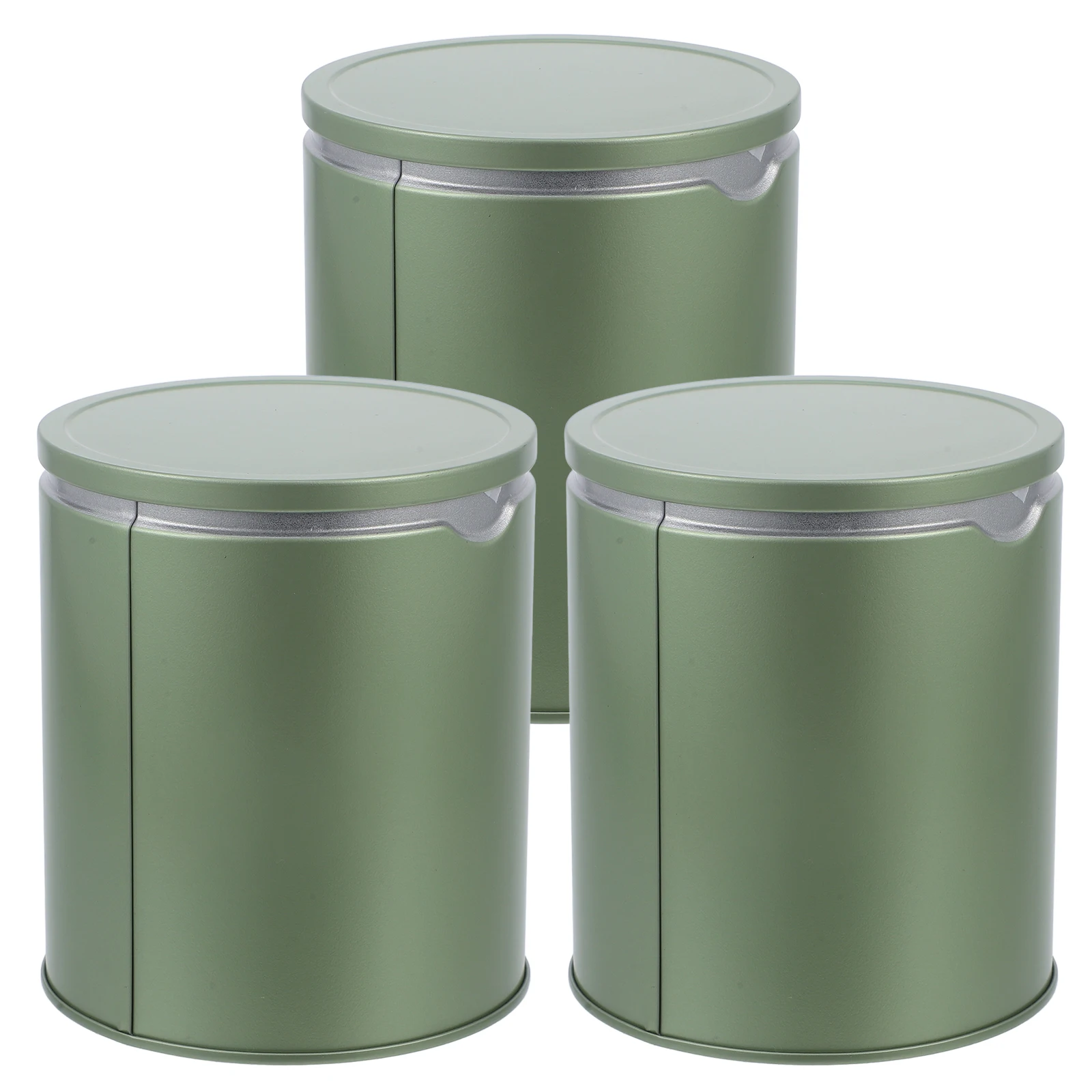

3pcs Tea Canister Gift Box Airtight Tinplate Jars for Coffee Beans Dried Fruits Storage Containers Portable Leaf Tea Storage