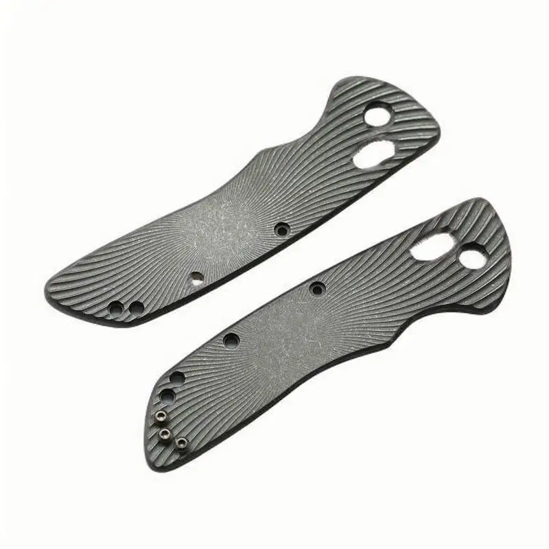 1 Pair Custom Made Titanium Alloy Knife Handle Scales for Hogue Deka 2