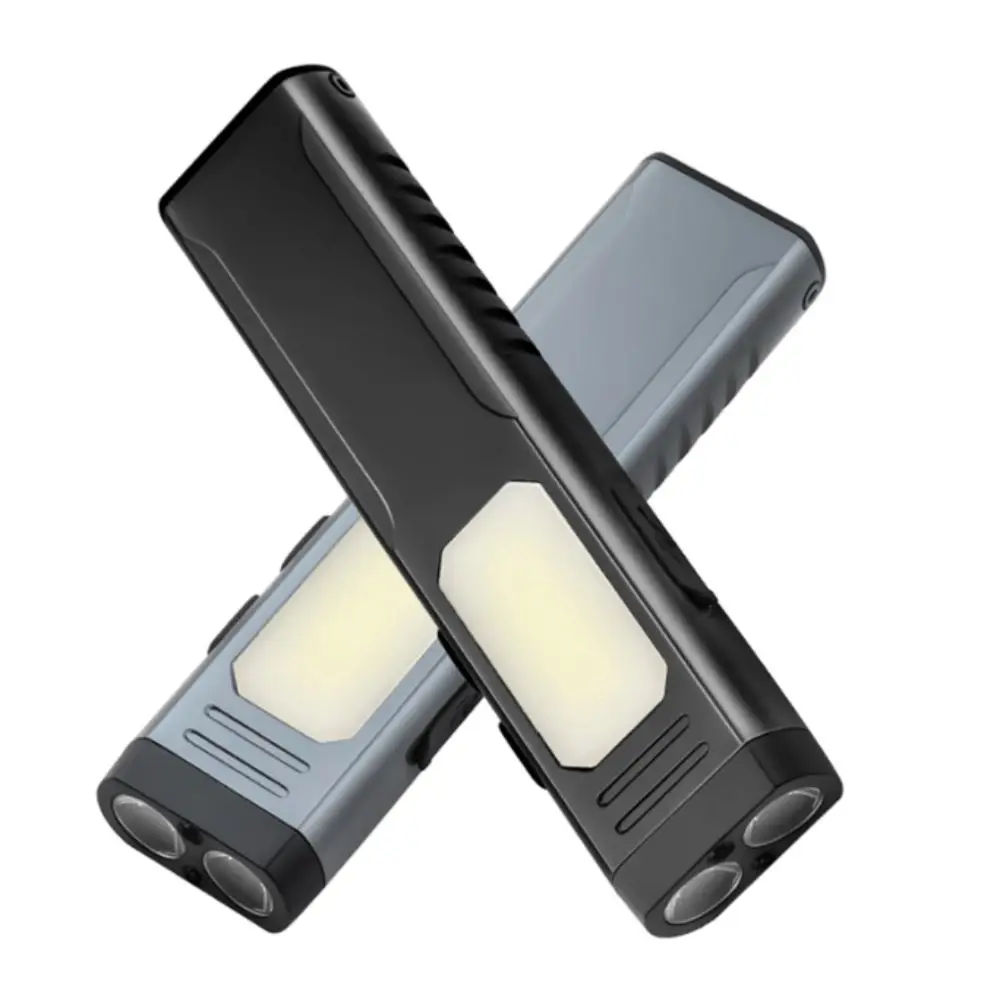 Dual XTE Lights USB Rechargeable Flashlight Magnetic Attachment Rechargeable EDC Flashlight Flash Light Audible Buzzer