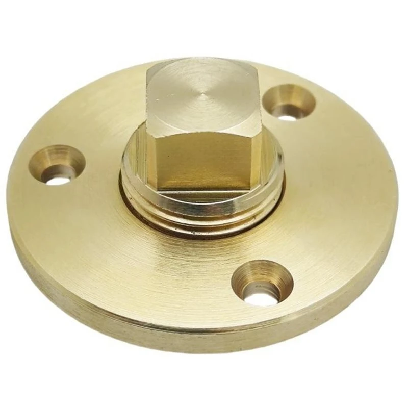 Marine Yacht Brass Drain Plug 2 Inch - Flange Sealing Plugs For Marine And Yacht Hardware For BSPT1/2