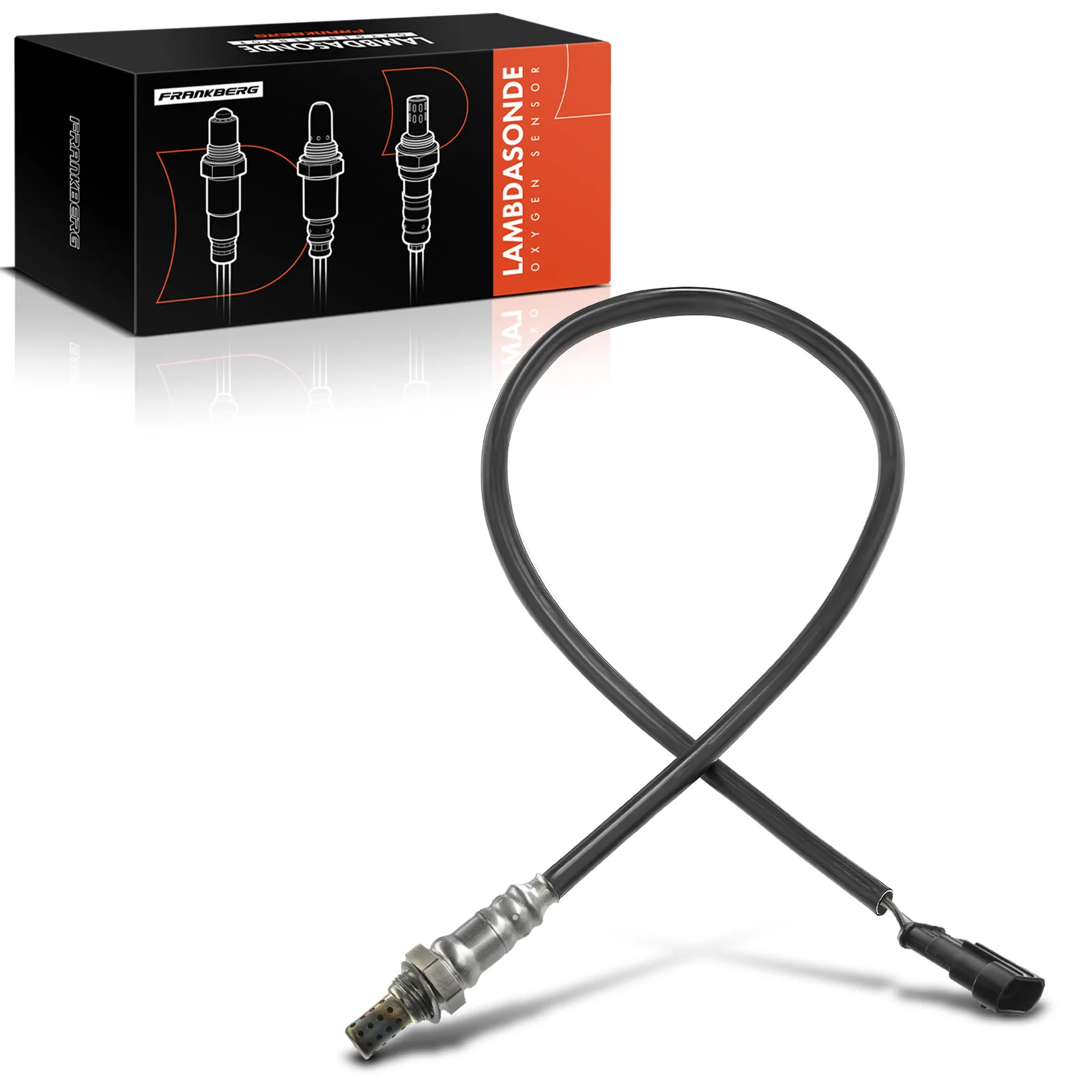 Frankberg 1x Lambdasonde Katalysator Diagnostische sonde voor Alfa Romeo 156 159 Mito GT Fiat 500 Doblo Lancia 55214621 46750243