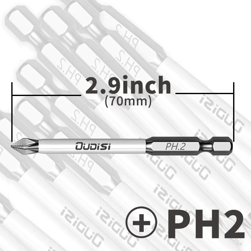 70mm/2.9 Inch Phillips Impact Screwdriver Bit: Perfect for Plastic, Wood, and Metal Projects in Home, Office, and Factory!