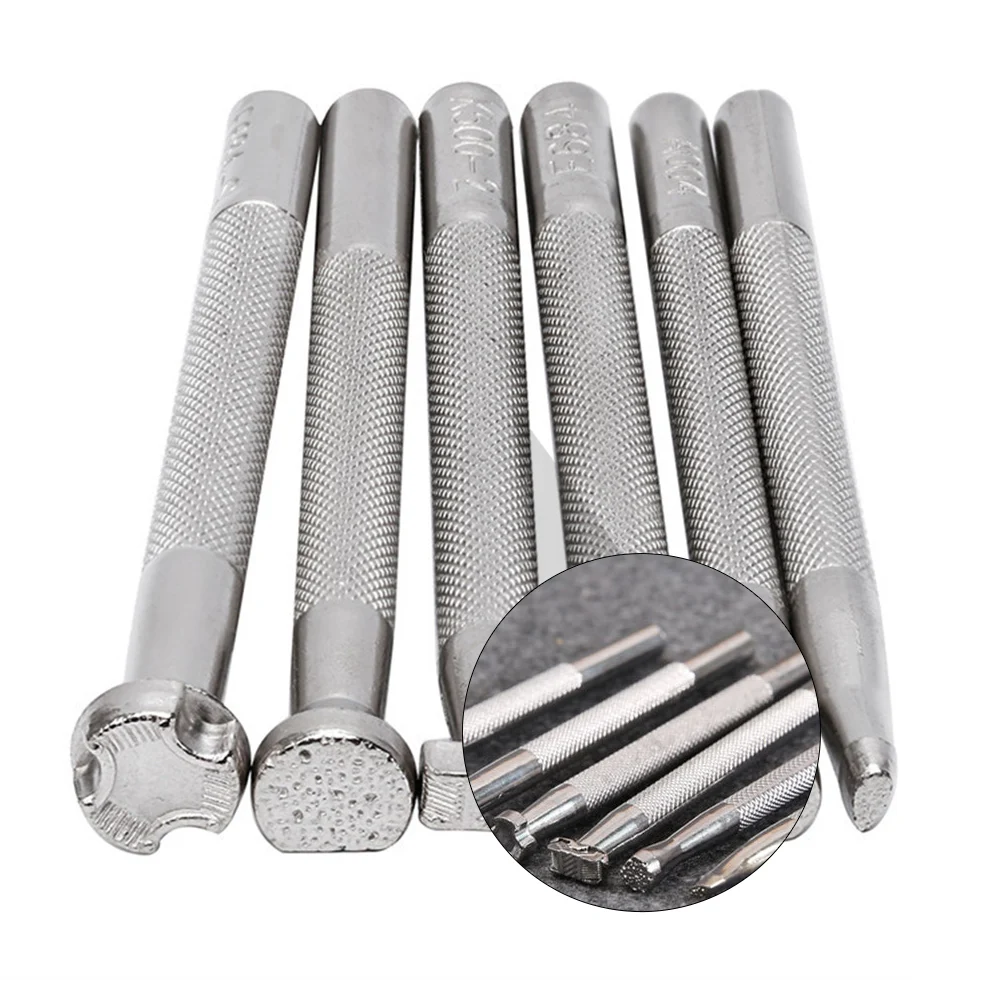 

6 Pcs Carving Tool Set Durable Metal Engrave Mold Stamping Tools Craft Printing Professional Craft Stamping Tools Use